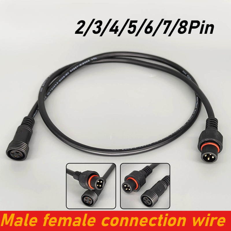 Outdoor Power Line - Waterproof IP67 Outdoor Male Female Plug