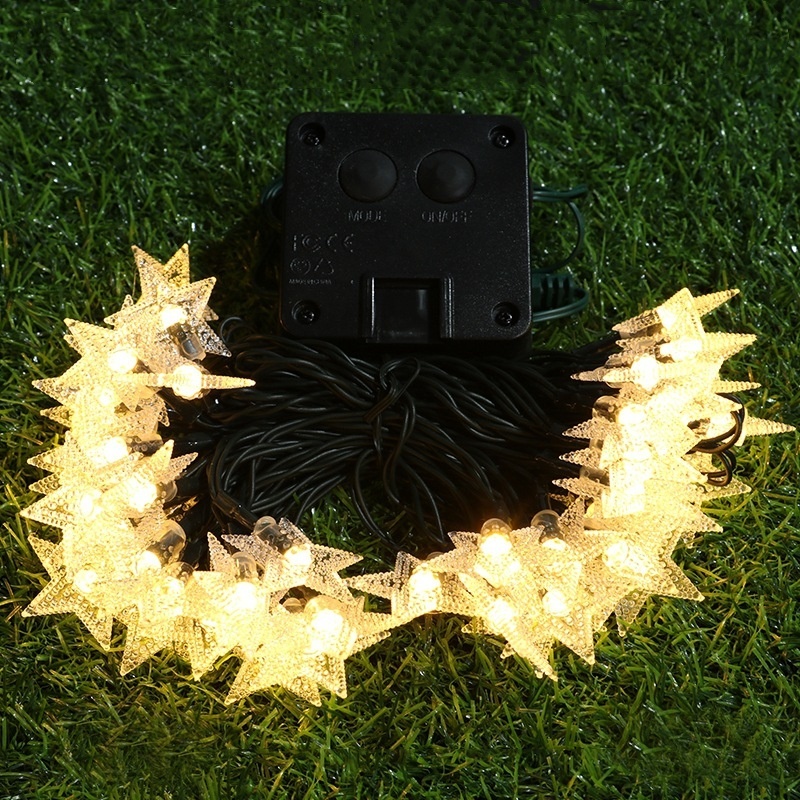 Solar Powered Star String Ligh - Outdoor Solar Power Xmas Lights 评论和价格