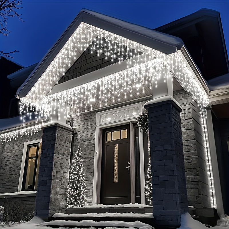 Solar Powered Outdoor Icicle S - Outdoor Solar Power Xmas Lights 评论和价格