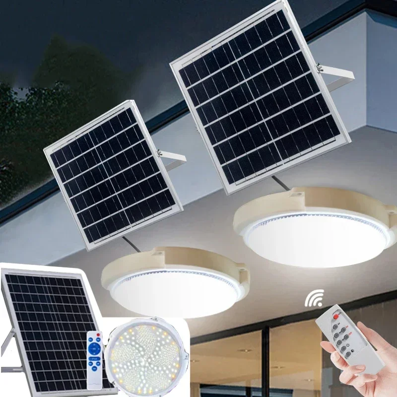 60/500W LED Solar Ceiling Ligh - Outdoor Power Line 评论和价格