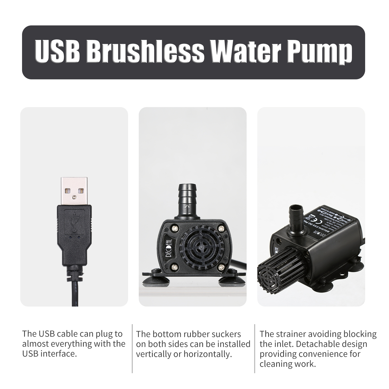 DECDEAL USB Water Pump with St - Water Pump Submersible 评论和价格