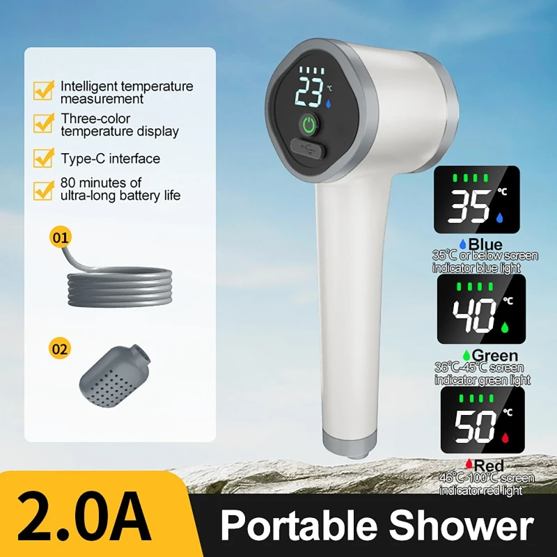Outdoor Garden Wireless Shower - Outdoor Power Head 评论和价格