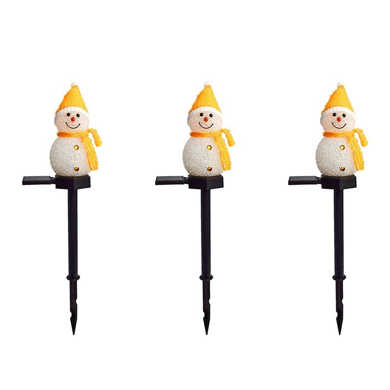 A01F-3X Snowman Solar Lights C - Outdoor Solar Power Xmas Lights 评论和价格