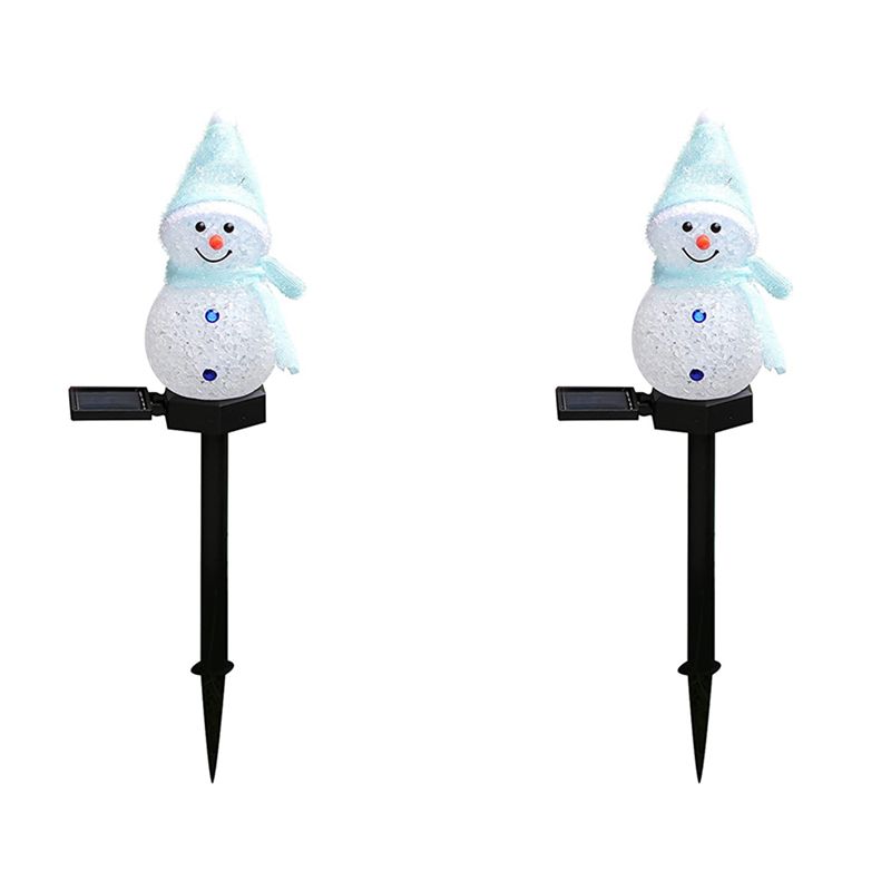 AA81-2X Snowman Solar Lights C - Outdoor Solar Power Xmas Lights 评论和价格