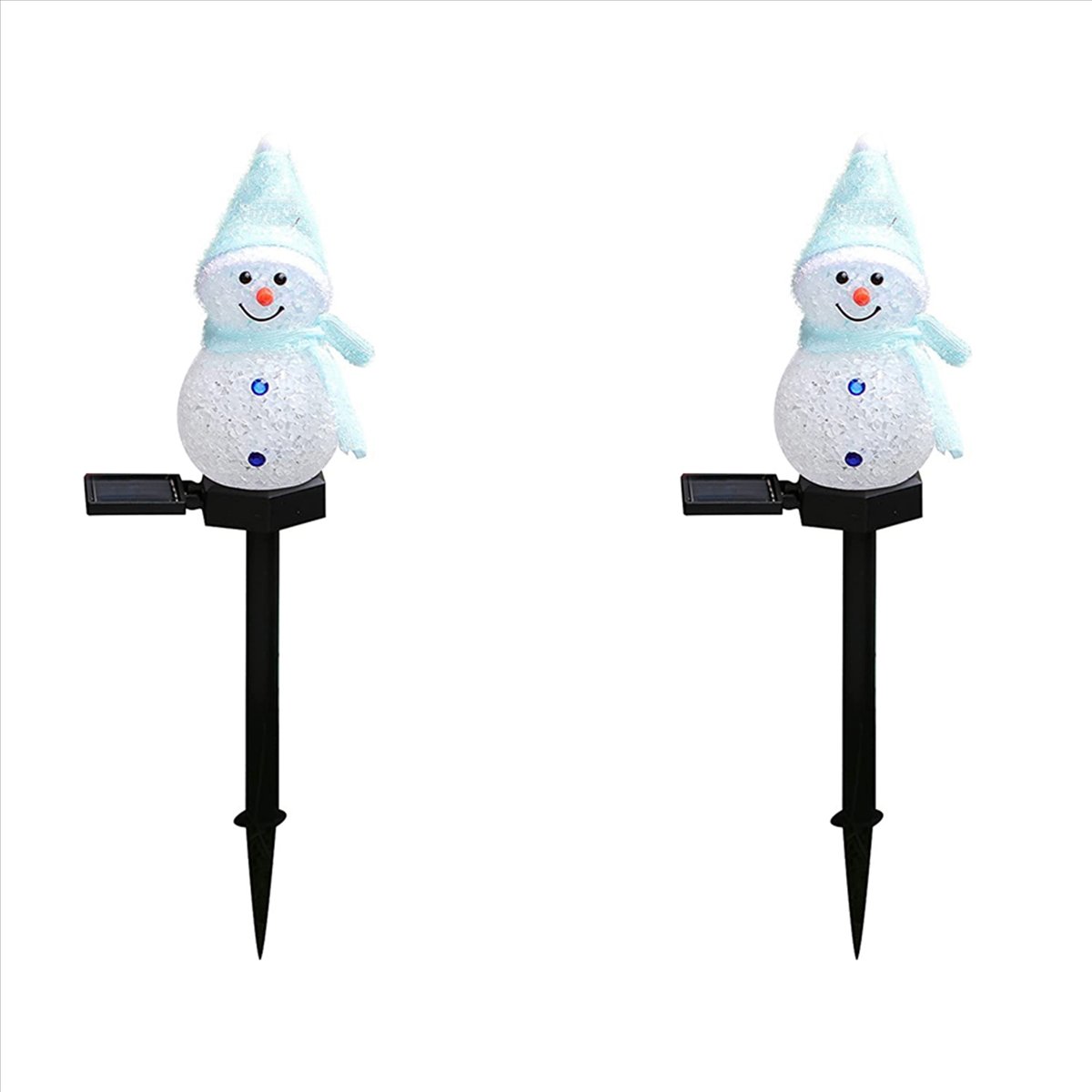 AA81-2X Snowman Solar Lights C - Outdoor Solar Power Xmas Lights 评论和价格