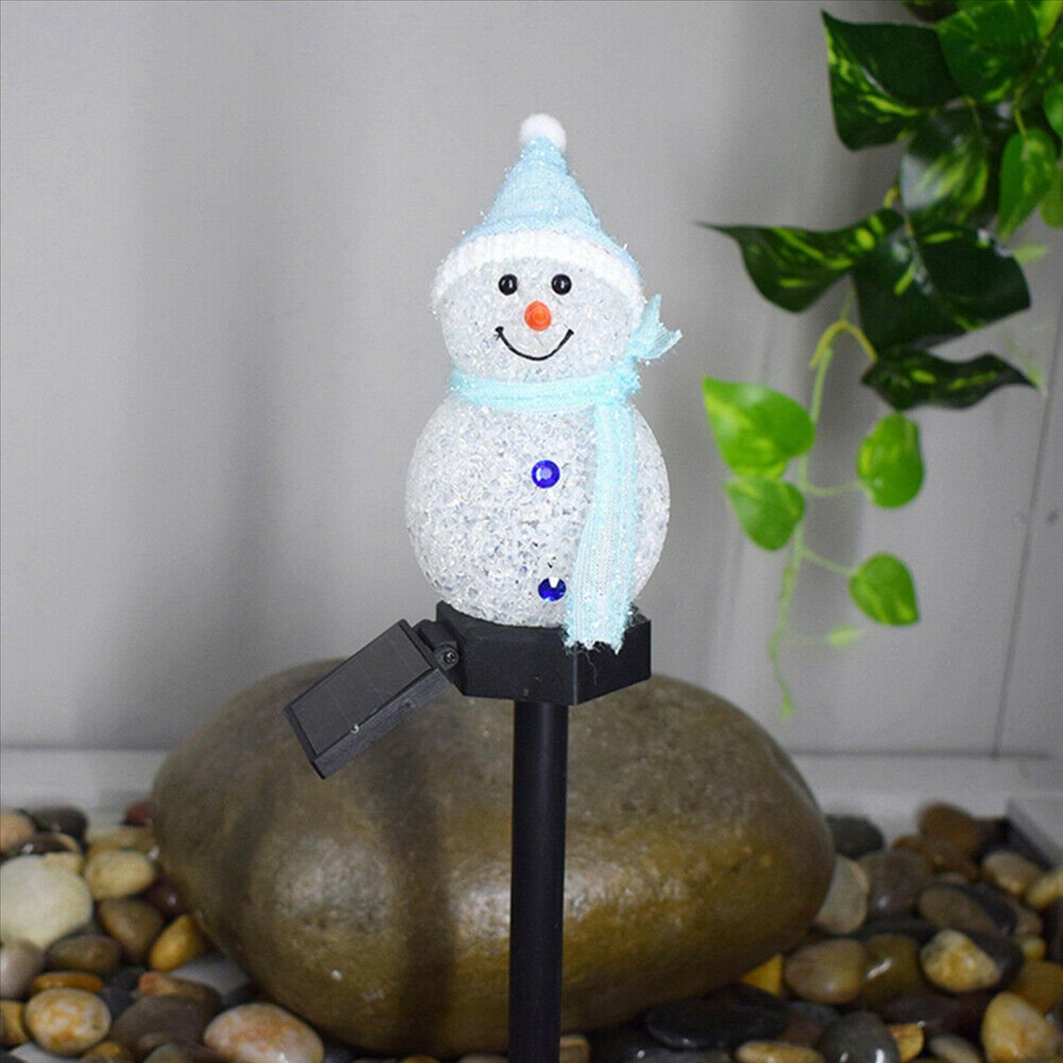 AA81-2X Snowman Solar Lights C - Outdoor Solar Power Xmas Lights 评论和价格