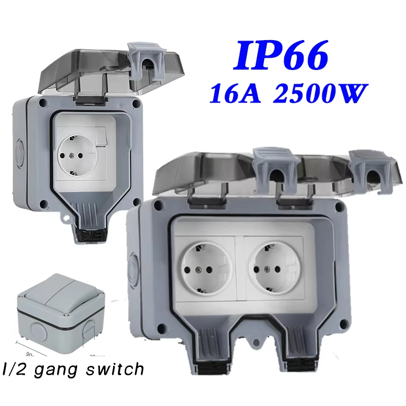 EU KR Outdoor Wall Waterproof  - Outdoor Power Hub 评论和价格