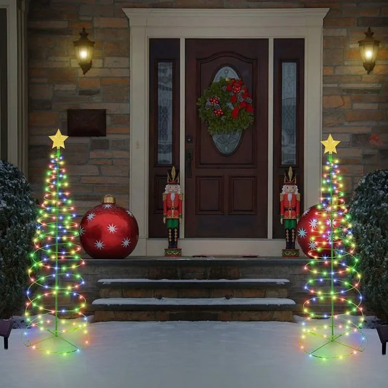 Solar Powered Xmas LED Stake L - Outdoor Solar Power Xmas Lights 评论和价格