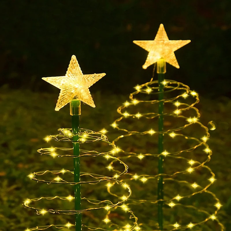 Solar Powered Xmas LED Stake L - Outdoor Solar Power Xmas Lights 评论和价格