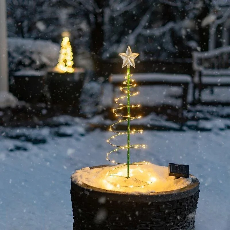 Solar Powered Xmas LED Stake L - Outdoor Solar Power Xmas Lights 评论和价格