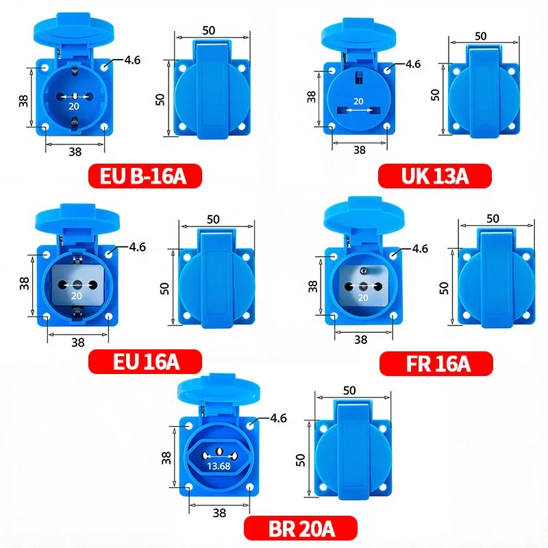 IP54 16A Waterproof Industrial - Outdoor Power Hub 评论和价格