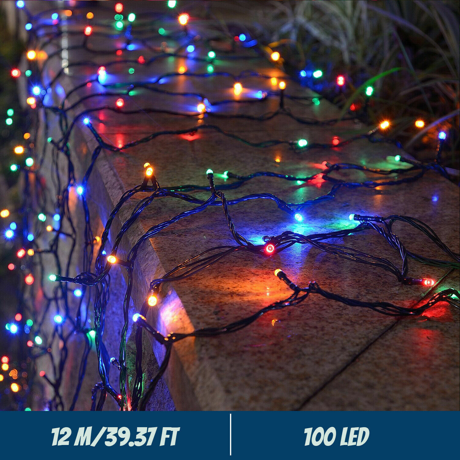 LED Solar String Lights 300LED - Outdoor Solar Power Xmas Lights 评论和价格