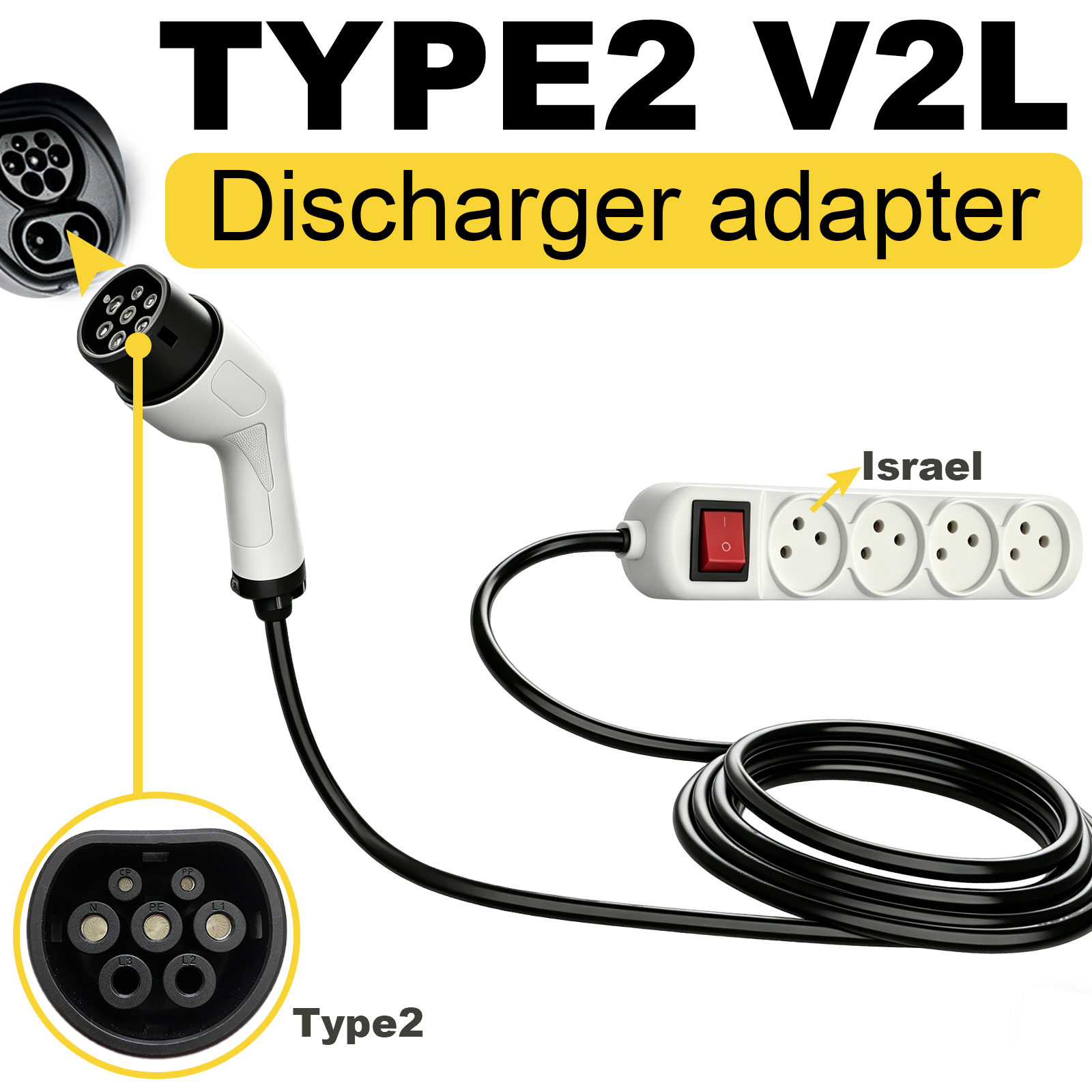 Type2 V2L Discharge Adapter Is - Outdoor Power Hub 评论和价格