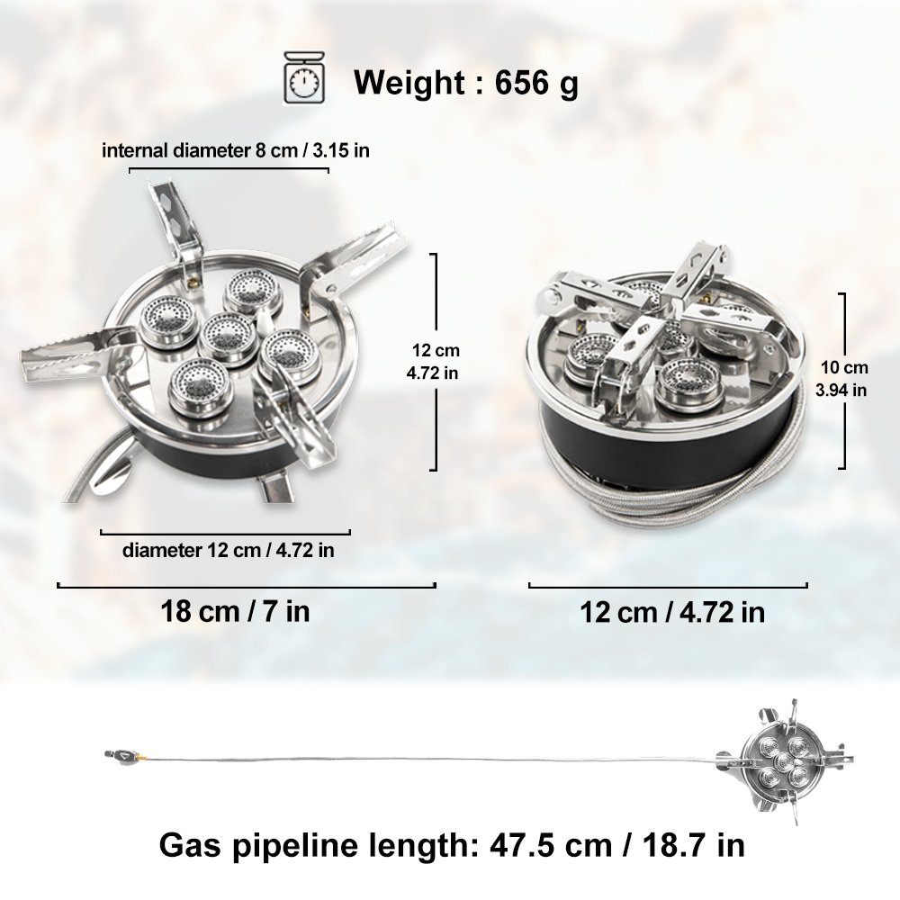 Widesea Camping 5in1 Gas Stove - Outdoor Power Equipment Brands 评论和价格