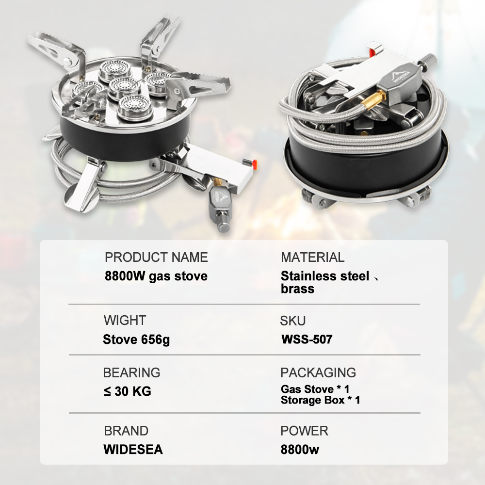 Widesea Camping 5in1 Gas Stove - Outdoor Power Equipment Brands 评论和价格