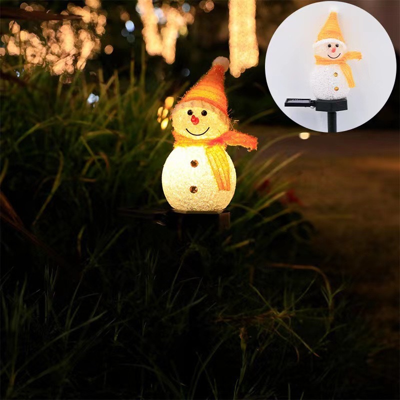 Snowman Solar Garden Light Out - Outdoor Solar Power Xmas Lights 评论和价格