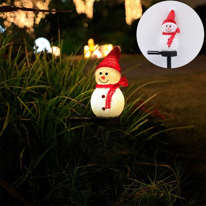 Snowman Solar Garden Light Out - Outdoor Solar Power Xmas Lights 评论和价格