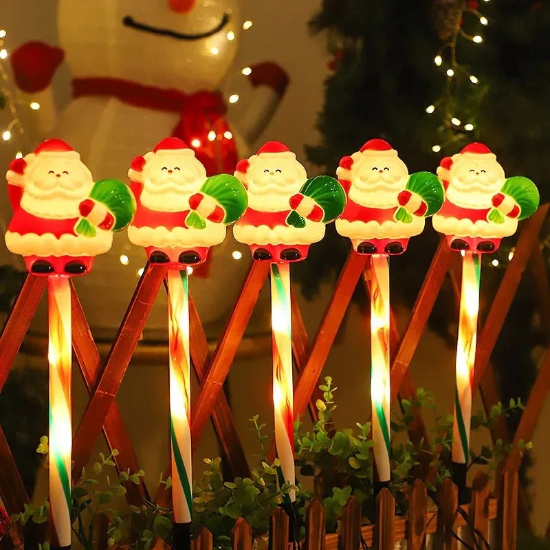 Christmas Solar Powered Santa  - Outdoor Solar Power Xmas Lights 评论和价格