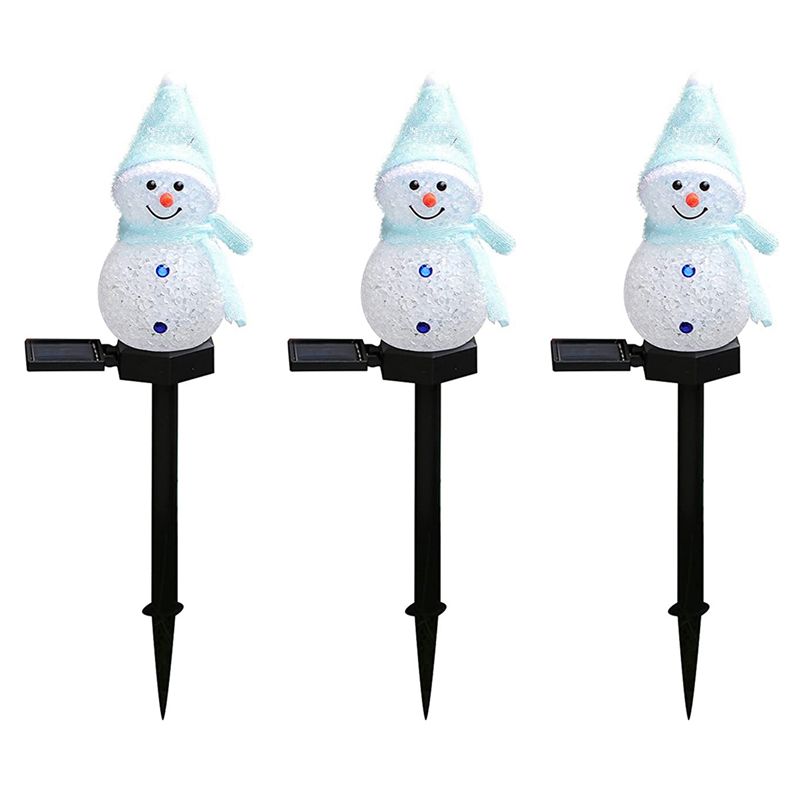ABGG-3X Snowman Solar Lights C - Outdoor Solar Power Xmas Lights 评论和价格
