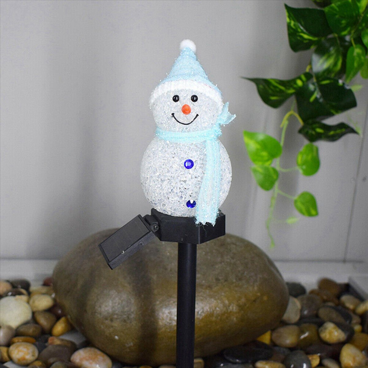 ABGG-3X Snowman Solar Lights C - Outdoor Solar Power Xmas Lights 评论和价格