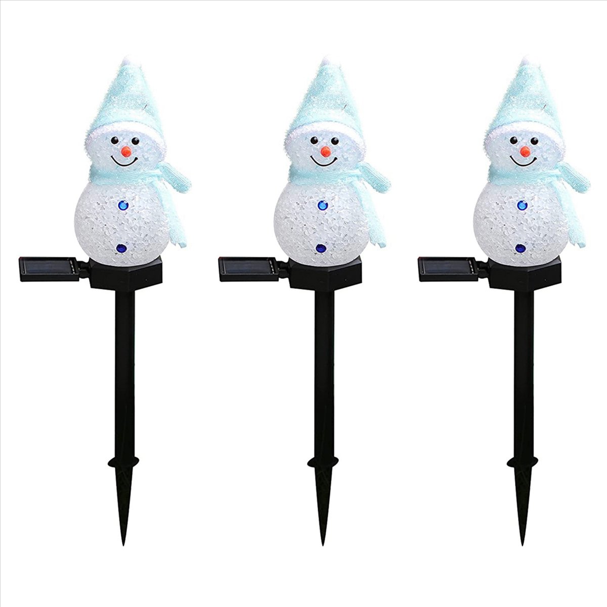 ABGG-3X Snowman Solar Lights C - Outdoor Solar Power Xmas Lights 评论和价格