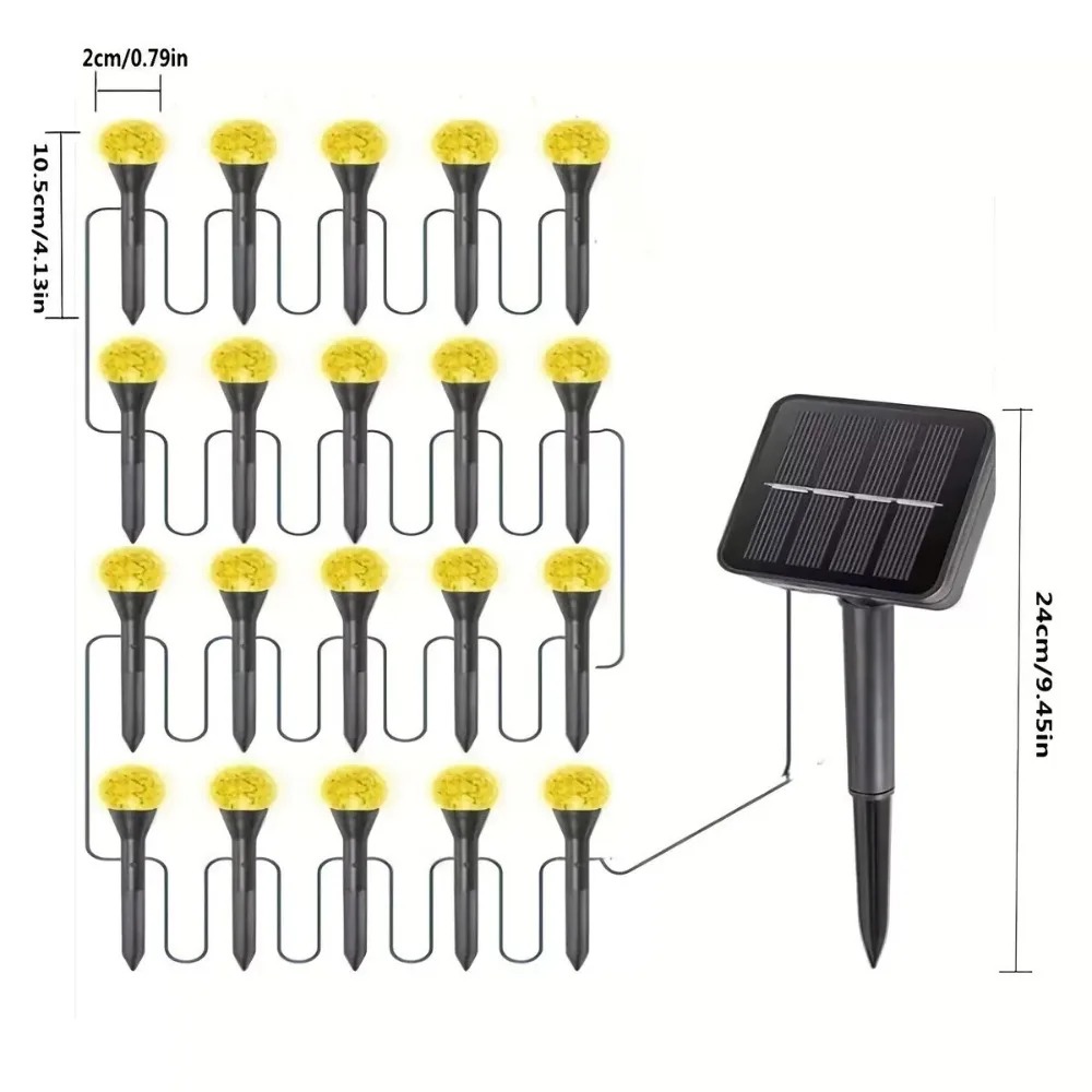 Solar Powered 5M 20LED Outdoor - Outdoor Solar Power Xmas Lights 评论和价格