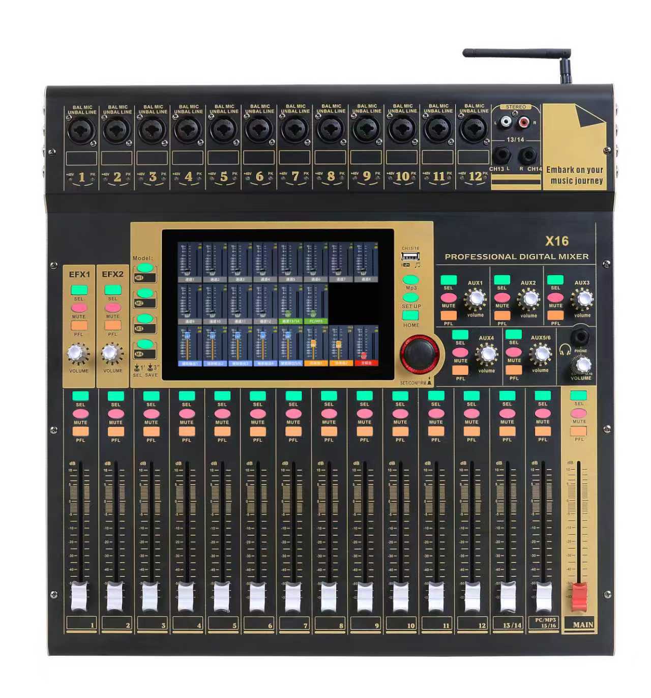 X16 Channels Audio Sound Mixer - Outdoor Power Amplifier 评论和价格